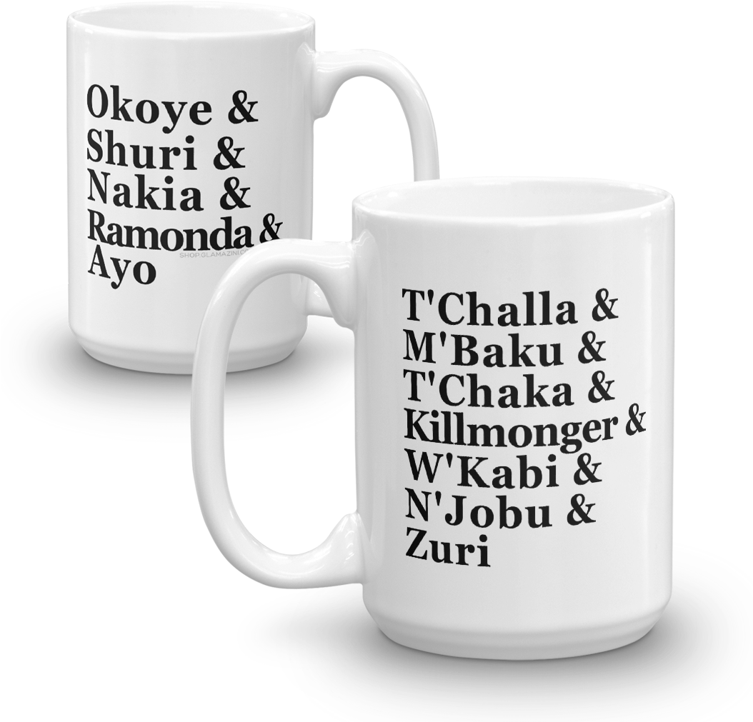 Women & Men Of Wakanda Mug - Woman (1053x1053), Png Download