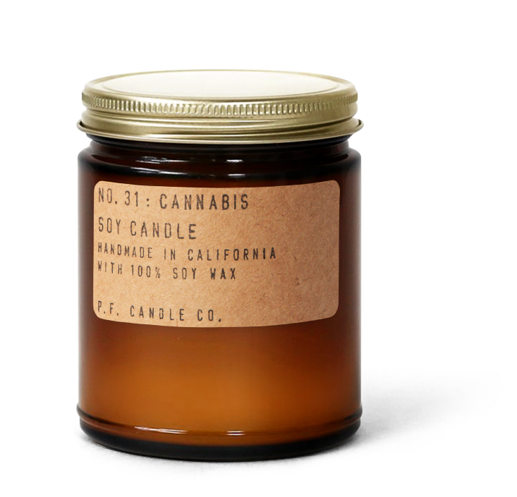 31 - Cannabis - Pf Candle Teakwood And Tobacco (880x1130), Png Download