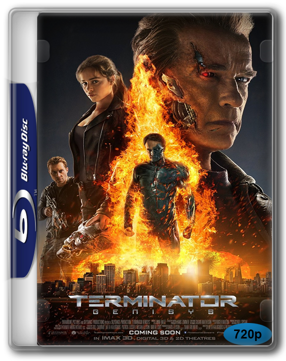 Terminator - Genisys - - 720p - Bluray - Terminator Genisys (572x722), Png Download