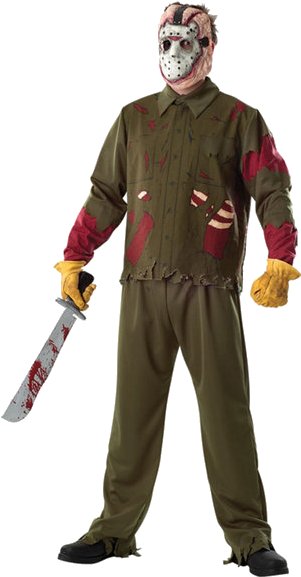 Deluxe Jason Voorhees Costume - Costume Jason (300x600), Png Download