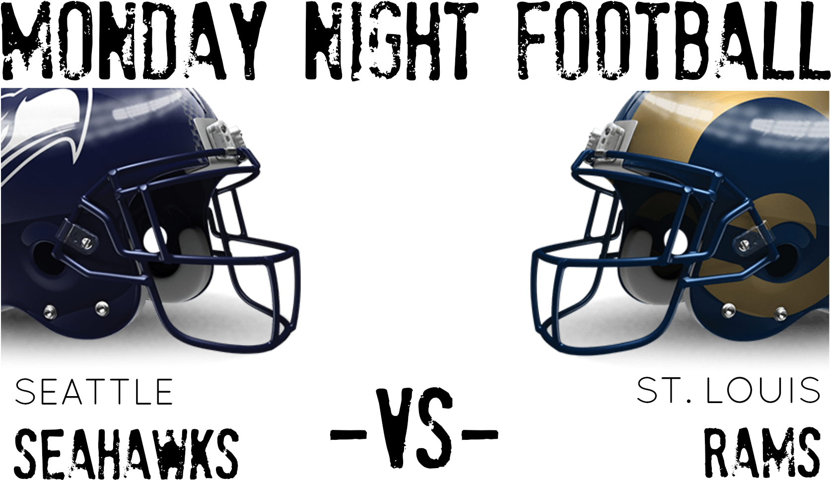Monday Night Football Seahawks Vs Rams - Los Angeles Chargers Vs Seattle Seahawks (1727x1036), Png Download