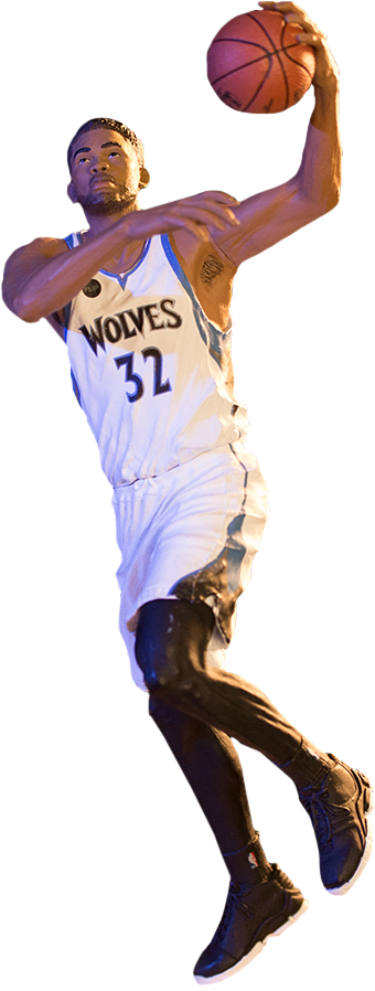 Karl-anthony Towns 7” Action Figure - Karl Anthony Towns Transparent (340x898), Png Download