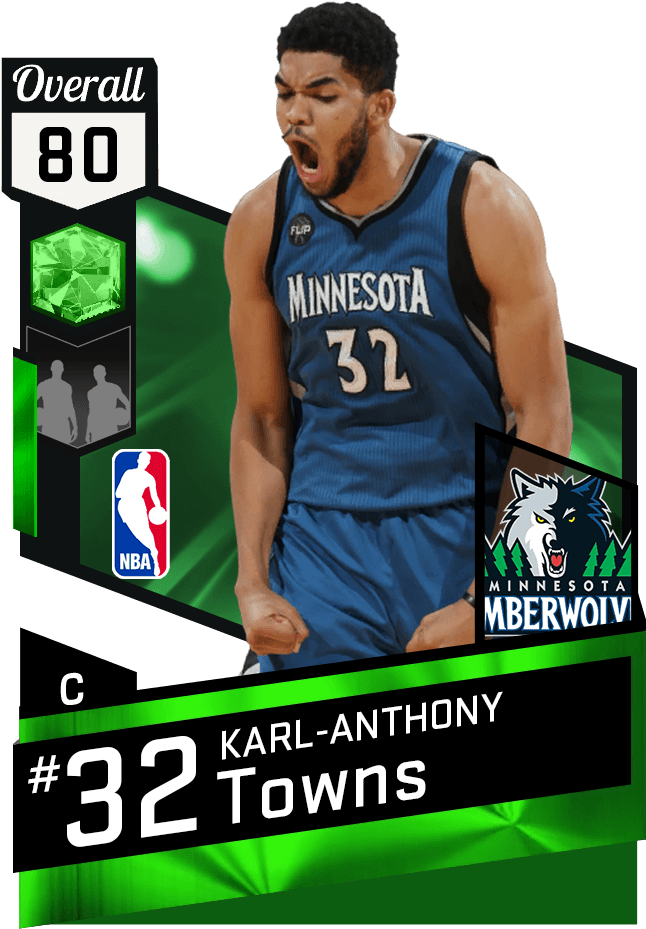 Karl-anthony Towns - Karl Anthony Towns Nba 2k17 (651x941), Png Download