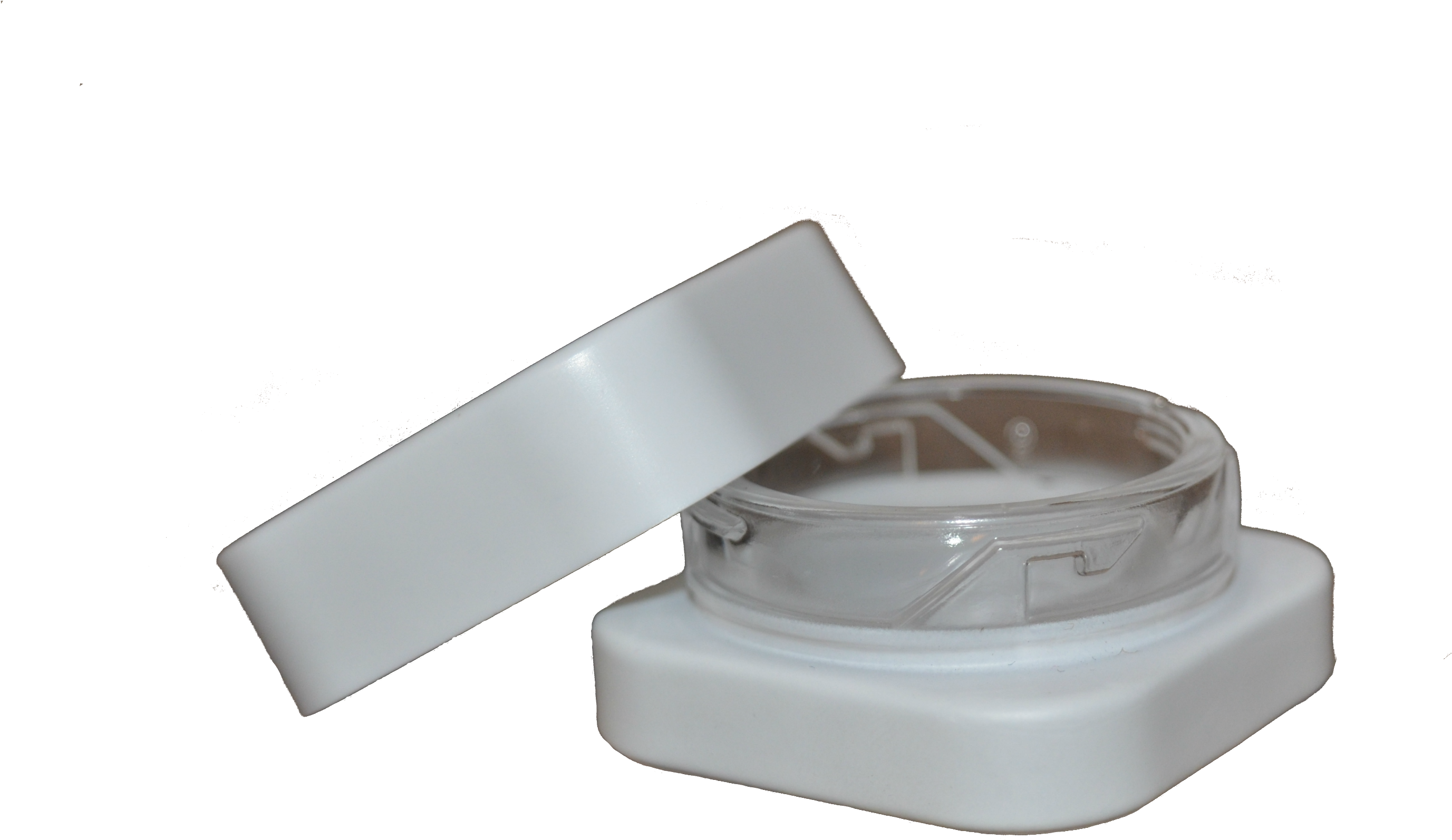 9ml Qube™ White Opaque Premium Glass Concentrate Jar - Belt (4000x2649), Png Download
