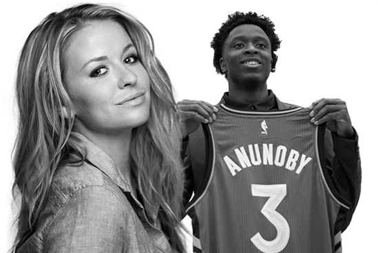 From The Face Of Nba Tv's Inside Stuff, To First Round - Girl (743x375), Png Download
