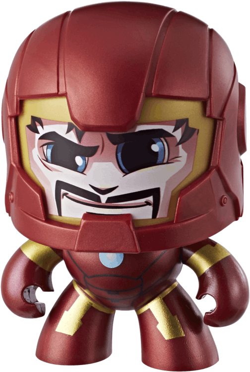 Marvel Mighty Muggs Figure Assortment Iron Man Action - Mighty Muggs Iron Man (900x900), Png Download