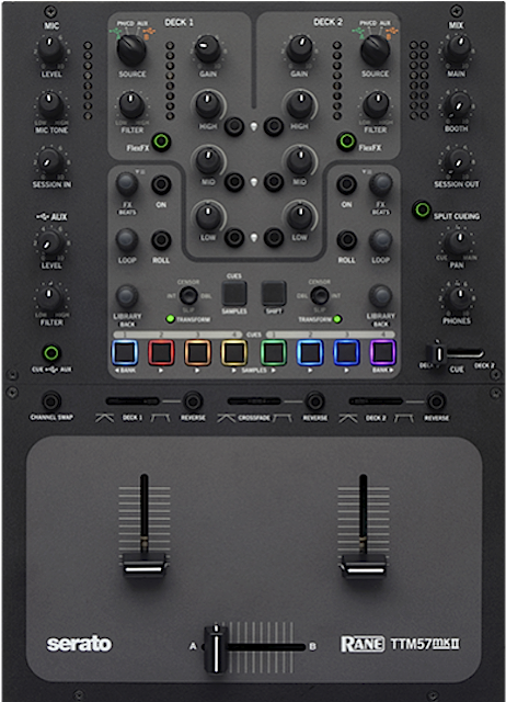 [namm 2015] Rane Ttm57mkii Serato Dj Mixer - Rane Ttm57 Mkii Mixer For Serato Dj (1204x642), Png Download