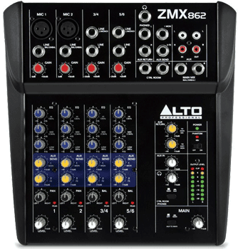 If - Alto Professional Zmx862 6 Channel Compact Mixer (509x349), Png Download
