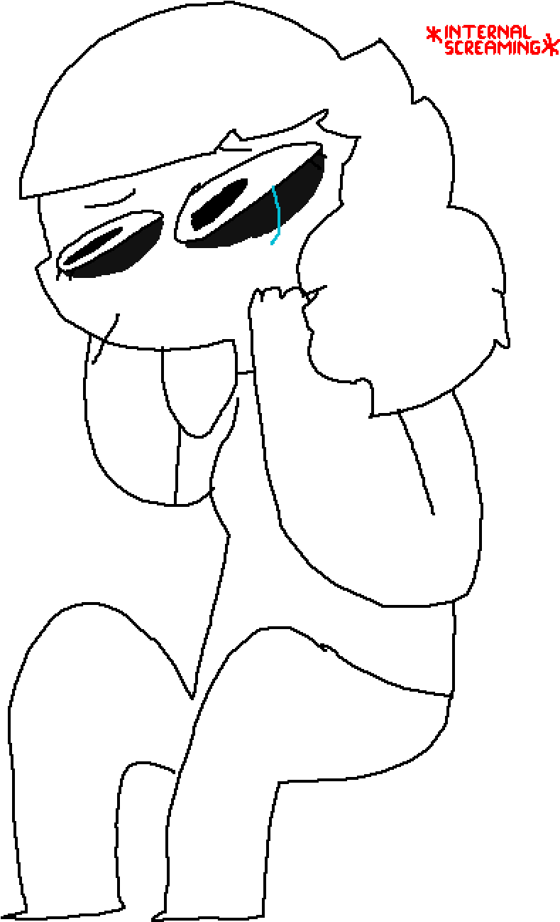 Internal Screaming * - Line Art (1200x1400), Png Download