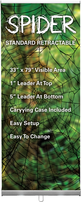 Retractable Banners - Spider Retractable Banner Stand (700x700), Png Download