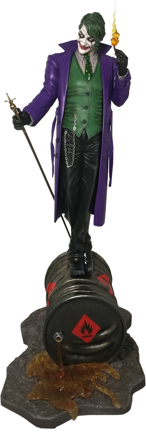 Joker Statue - Fantasy Figure Gallery Joker (480x1428), Png Download