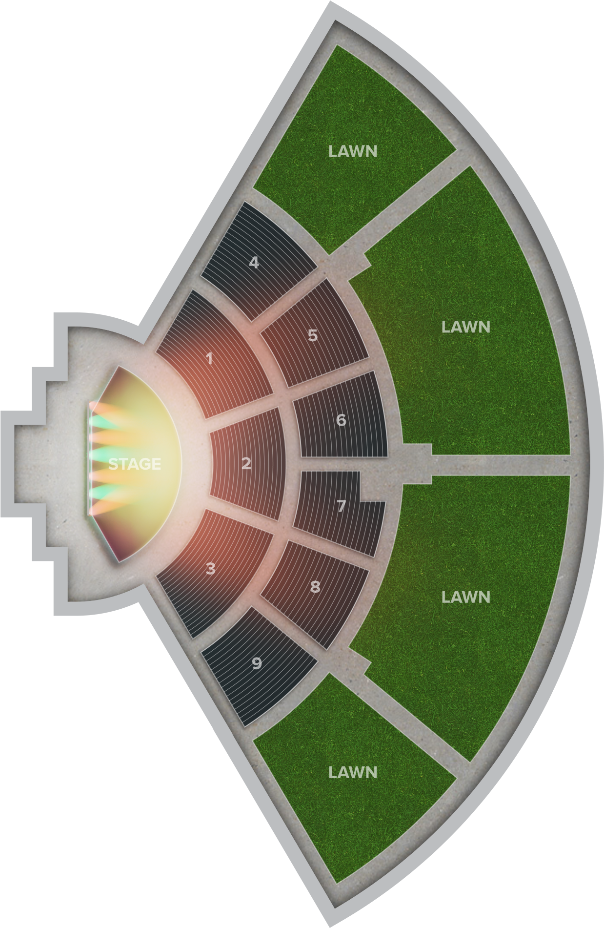 Bayfront Park Amphitheater Lawn (2560x1936), Png Download