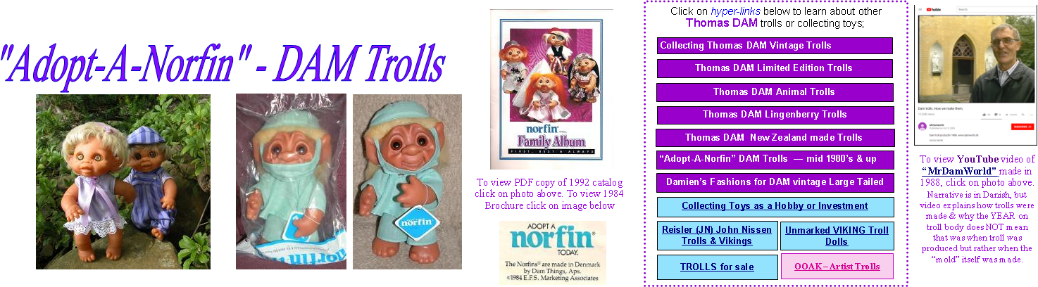 Adopt A Norfin, Thomas Dam Troll Dolls - Thomas Dam (1474x408), Png Download