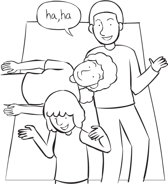 Ha Ha Ha Game - Line Art (1024x768), Png Download