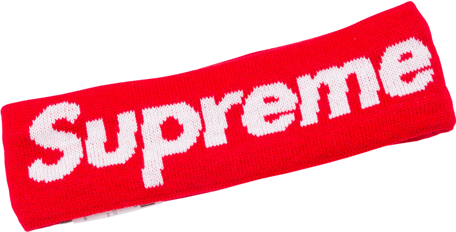 Super Headband - 14 Fw Supreme Hypebeast Red Fleece Headband (1000x600), Png Download