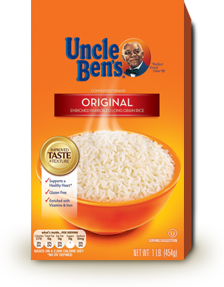 Uncle Ben's White Rice (325x416), Png Download