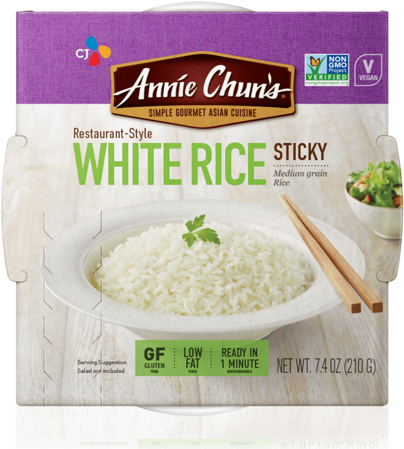 Restaurant-style White Rice Sticky - Annie Chun's Organic Seaweed Snacks Sea Salt 0.35 Oz (980x982), Png Download