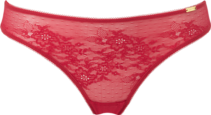 Glossies Lace Brief Red Product Front - Slip (800x1000), Png Download