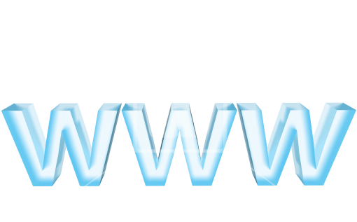 Blue Glassy Www - World Wide Web (550x373), Png Download