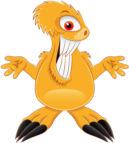 Cute Monsterslittle - Monster (454x500), Png Download