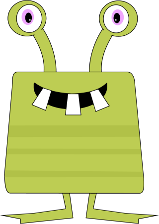 Free Cute Monster Clip Art - Silly Monster (320x450), Png Download