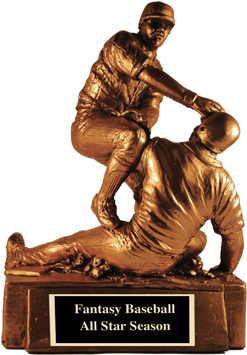 Elite Sculpture - Fantasy Baseball Trophy (300x400), Png Download