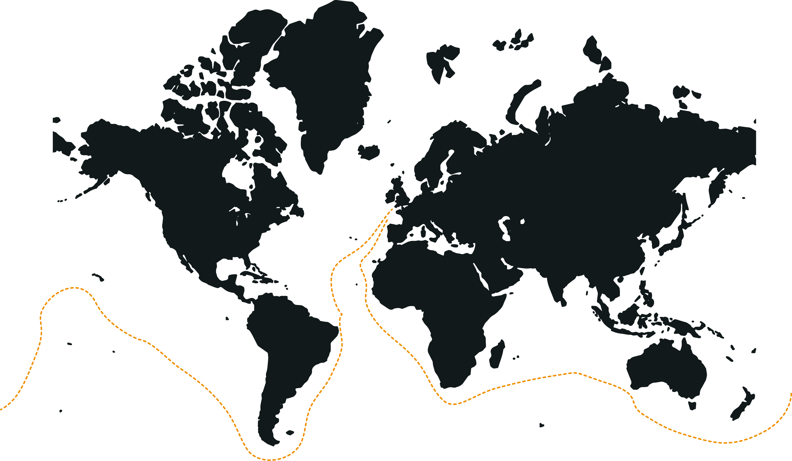 The 2018 Version Is The 50th Anniversary Of The Start - Transparent Background Png Format World Map Png (2591x1510), Png Download