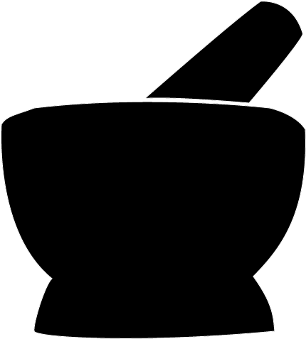 Logo Logo - Pestle And Mortar Logo (468x504), Png Download