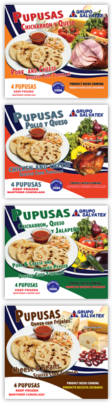 Pupusa Or “ Puputsa” , As It Was Known In The Pipiles' - Grupo Salvatex Pupusas, Cheese & Beans - 4 Pupusas, (250x600), Png Download