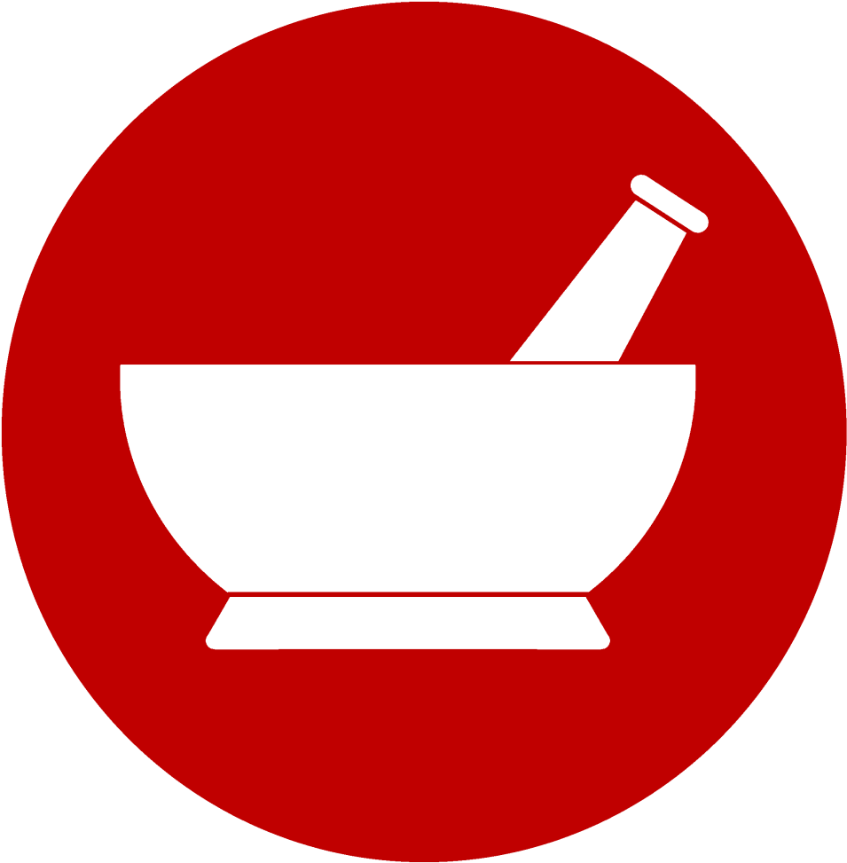 Red Circle Mortar And Pestle Merchandise - Mortar And Pestle (1024x1024), Png Download