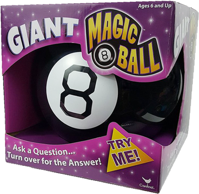 Giant Magic 8 Ball - Magic 8 Ball Mini Game (640x640), Png Download