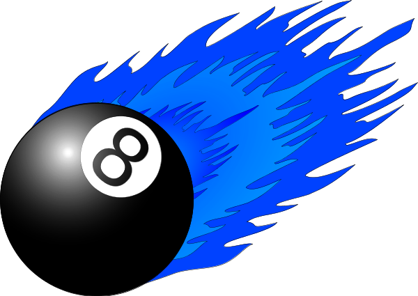 Clip Art Number 8 Ball Pool Clipart Axgnm8 Clipart - Flames Clip Art (600x425), Png Download