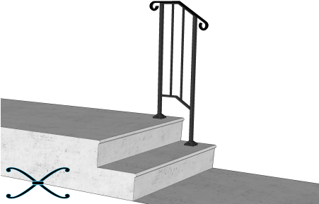 Picket - Handrail (450x450), Png Download