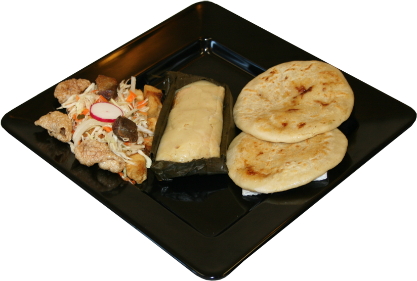 Combinado A - Pupusa (900x648), Png Download