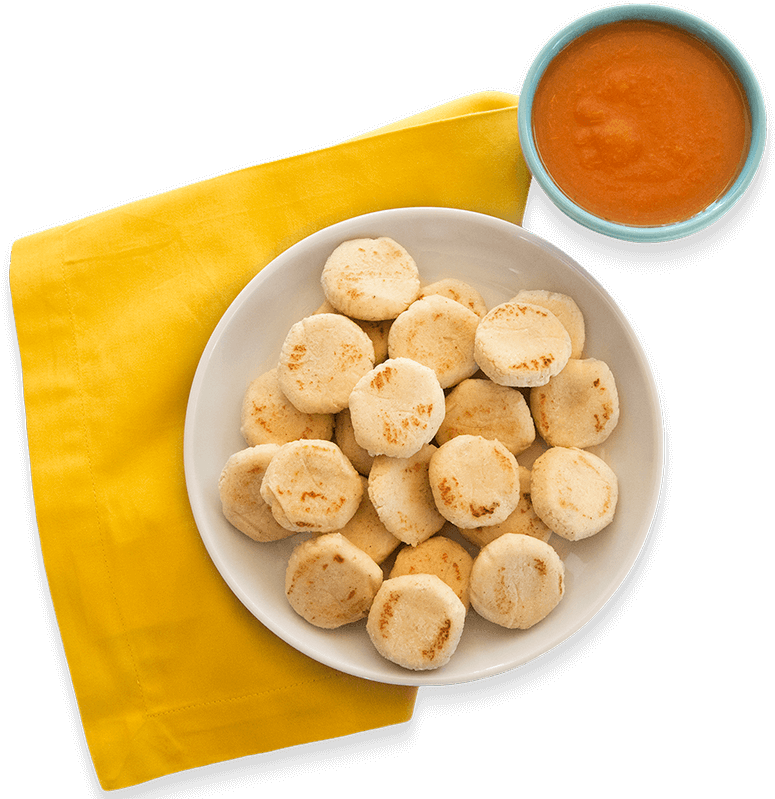 Chicken & Cheese Pupusas - Mini Pupusas (1600x800), Png Download