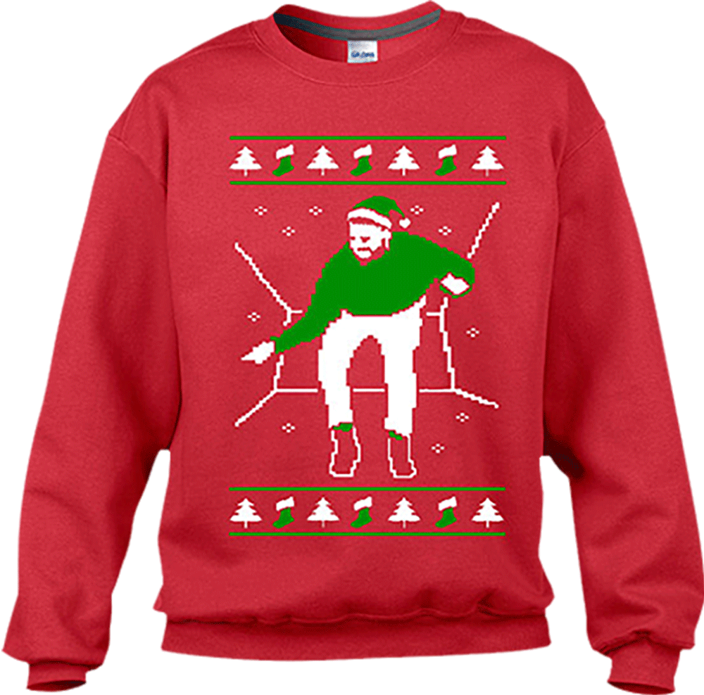 Drake Ugly Christmas Hat Hotline Bling Stockings Sweatshirt, - Mens Christmas Sweaters Funny (1000x988), Png Download