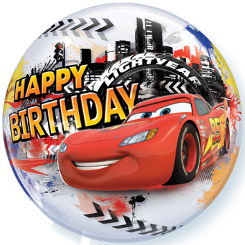 22" Cars Lightning Mcqueen & Mater Birthday Bubble - Happy Birthday With Lighting Mcqueen (354x354), Png Download