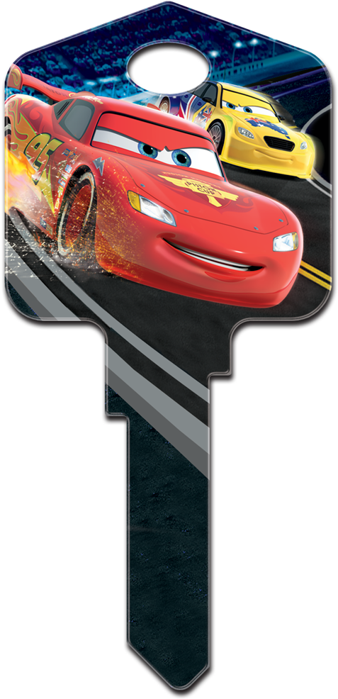 Larger Image - Lightning Mcqueen Key (500x1000), Png Download