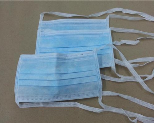 Medical Face Mask - Non Woven Face Mask 3 Ply Tie (500x500), Png Download