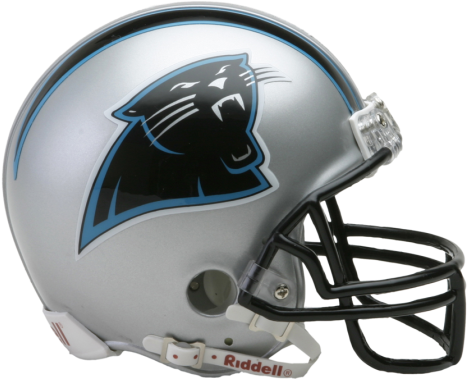 Carolina Panthers Nfl Mini Helmet - Carolina Panthers Football Helmet (505x490), Png Download