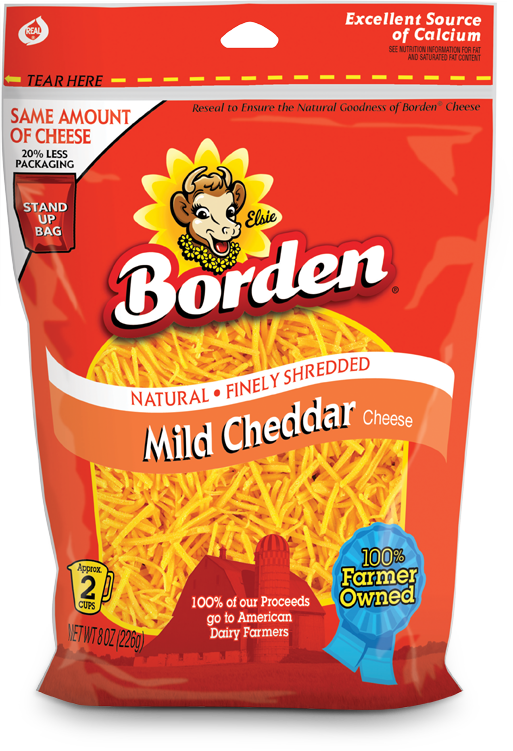 Shredded Cheese Png Download - Borden Cheddar Cheese Shredded (513x751), Png Download