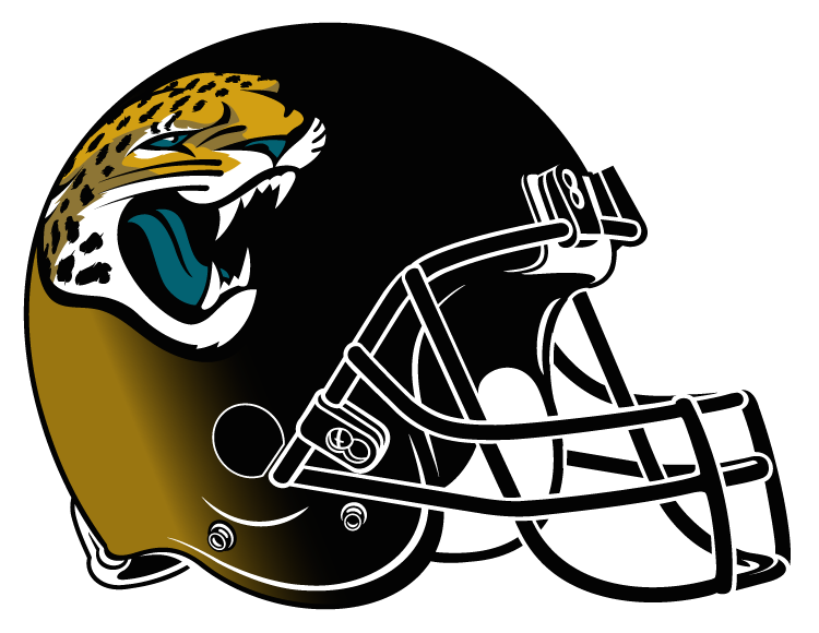 Nfl Helmets Redesigned As Nfl Helmets - Jacksonville Jaguars Helmet Logo (750x580), Png Download