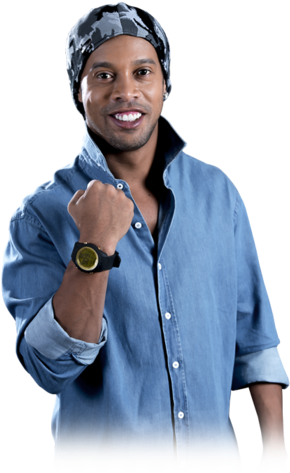 The Exclusive Pieces Of 18k Ronaldinho 1980 Celebrates - Ronaldinho Png (300x480), Png Download