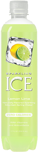 Sparkling Ice Water, Lemon Lime - 17 Fl Oz Bottle (500x500), Png Download