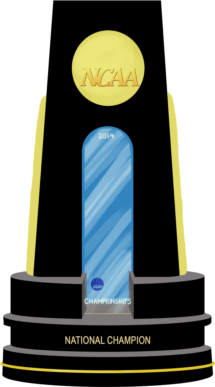 Basketball Championship Trophy 2014 Download - Ncaa Trophy Png (956x1626), Png Download