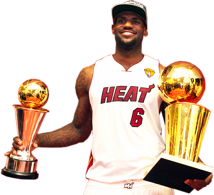 Lebron James Claim He Would Of Stayed In Miami If They - Lebron James Championship Png (682x620), Png Download