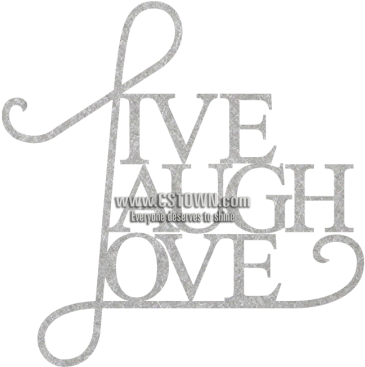 Custom Letter Live Laugh And Love Heat Transfer - Tripar 'live, Laugh, Love' Wall Decor (450x450), Png Download