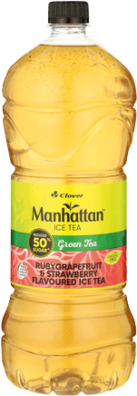 Manhattan Green Ice Tea Ruby Grapefruit & Strawberry - Manhattan Ice Tea (340x450), Png Download