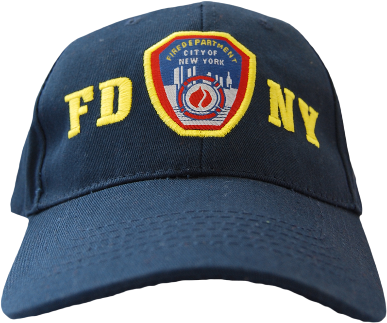 Image 1 - Fdny Adults Navy Hat With Embroidered Emblem Design (959x815), Png Download