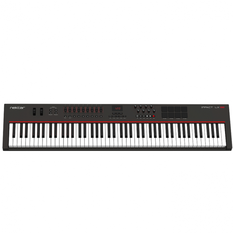 Nektar Impact Lx88 Midi Keyboard - Nektar Impact Lx88 88-note Velocity Sensitive Controller (760x1000), Png Download